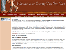 Tablet Screenshot of countrytwosteptour.com